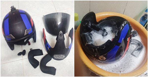Cách diệt sạch ổ vi khuẩn trên mũ bảo hiểm, dễ như ăn kẹo không phải ai cũng biết