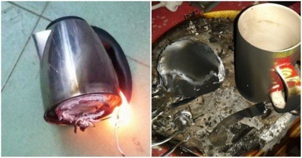 6 sai lầm khi sử dụng ấm siêu tốc khiến ổ điện nổ tung, lấy mạng cả nhà