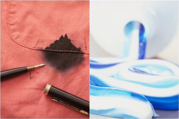 Lấy kem đánh răng bôi vào nách áo, loại sạch vết bẩn, áo cũ mà tưởng áo mới mua